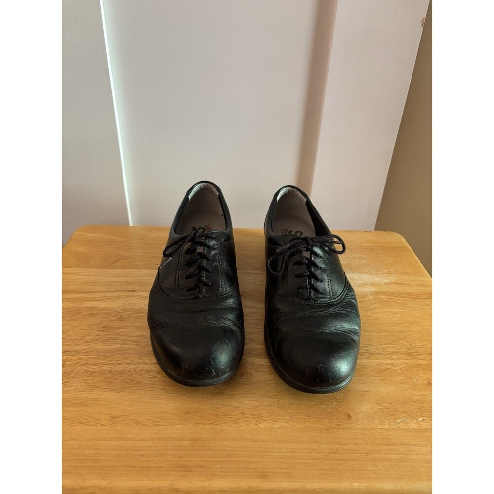 SAS Tripad Comfort Women’s Black Leather Oxford Lace Up Shoes Size 9N Walking